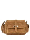 Hogan Crocodile-embossed Vitello Leather Shoulder Bag In Brown