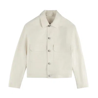 HOGAN CROPPED JACKET WITH CLASSIC COLLAR