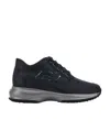 Hogan Crystal-embellished Logo Sneakers In Black