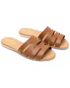 Hogan Cut-out Leather Slide In Brown