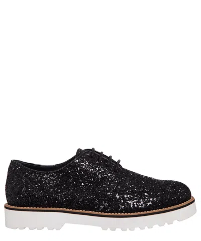 Hogan Derby Shoes In Black