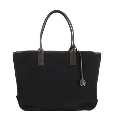 Hogan Double Handle Handbag In Black
