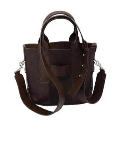 Hogan Double Handle Shoulder Bag In Black