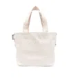 Hogan Cotton Tote Bag In White In White