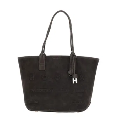 Hogan Double-handle Shoulder Bag In Brown
