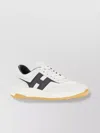 Hogan Lightweight Sneaker With Contrast Panel And Rubber Sole In White