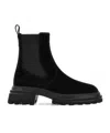 Hogan Solid Color Versatile Chelsea Boots In Black