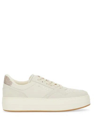 Hogan Elevated Leather Sneakers In White