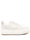 Hogan Elevated Platform Sneakers With Glossy Finish