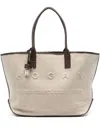 Hogan Embossed-logo Padlock Tote Bag In Neutral