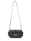 Hogan Flap Small Leather Crossbody Bag In Black