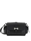 Hogan Flap Small Leather Crossbody Bag In Black