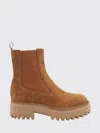 Hogan Flat Ankle Boot  Woman Color Brown In Brown