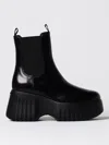 Hogan Ankle Boots In Brushed Leather In Black