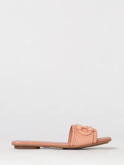 Hogan Flat Sandal Woman In Pink