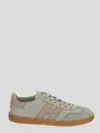 Hogan Ivory Pink Sneakers With Smooth Leather Upper
