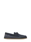 Hogan Suede Loafers With Round Toe And Rubber Sole