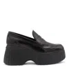 Hogan H-stripes Platform Loafers In Black