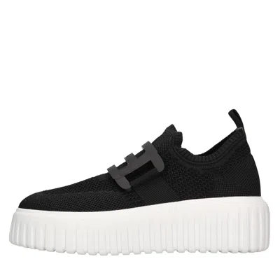 Hogan Flat Shoes Black In Nero Scuri
