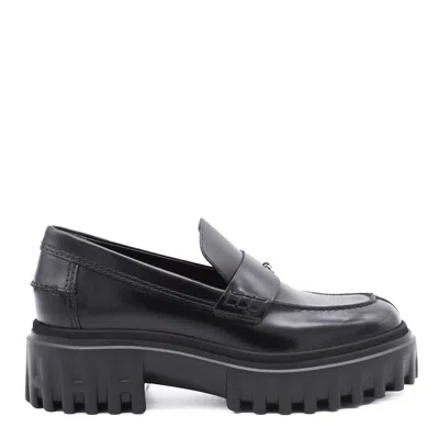 HOGAN FLAT SHOES BLACKS AND GREYS