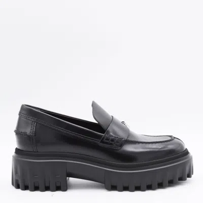 Hogan Flat Shoes Blacks And Greys