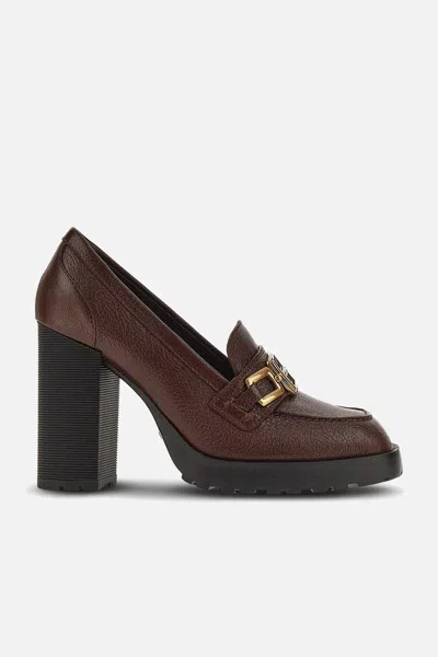 Hogan Flat Shoes Brown
