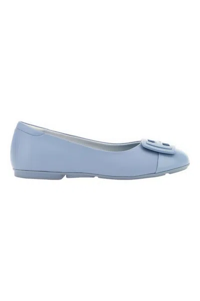 Hogan Flat Shoes Clear Blue