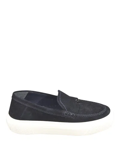 Hogan Flat Shoes In Blue