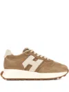 Hogan Low Top Sneakers With Rubber Sole And Suede Upper In Multi