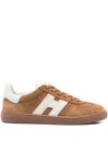 Hogan Cool Beige Suede Sneakers In Multi