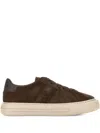 Hogan H691 Lace-up Sneakers With Suede Upper And Memory Foam Comfort In Brown