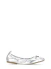 Hogan H684 Ballet Flats In Silver