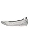 HOGAN HOGAN FLAT SHOES SILVER