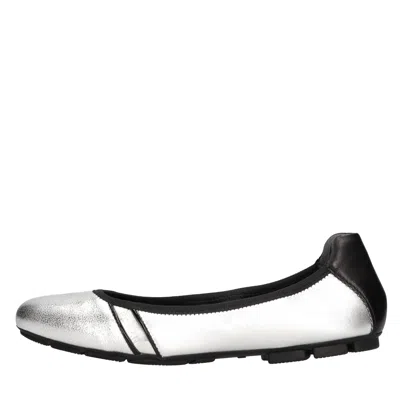 Hogan Flat Shoes Silver In Black