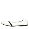 Hogan Flat Shoes White In Black,silver,white