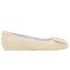Hogan Flat Shoes With Decorative Buckle Detail In Nude