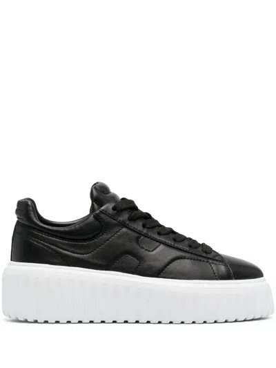 Hogan Platform Low-top Sneakers In Black