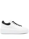 Hogan H-stripes Low-top Platform Sneakers In Multicolor