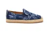 Hogan Woman Espadrilles Blue Size 8 Textile Fibers In Blue