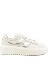 Hogan H-stripe Platform Sneakers In Neutral