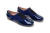 Hogan Patent Heart Detail Oxford In Blue