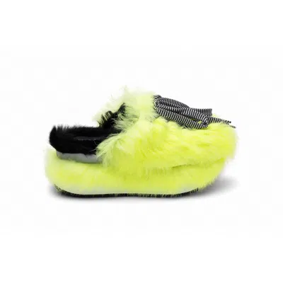 Hogan Fur-trimmed Lace-up Slip-on Sneakers In Green