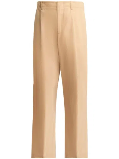 Hogan Pants In Gabardine Brown