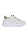 HOGAN GLITTER-DETAIL LEATHER SNEAKERS