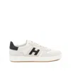 Hogan Lightweight Leather And Mesh Athletic Sneakers In White