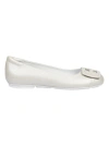 HOGAN GRAY BALLET FLATS