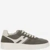 Hogan Lace-up Suede Sneakers With Memory Foam Insole In Gray