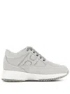 Hogan Interactive Suede Sneakers In Grey