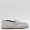 Hogan Loafers With Suede Finish And Rubber Sole