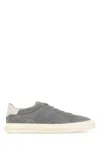 Hogan Grey Suede Sneakers In Gray